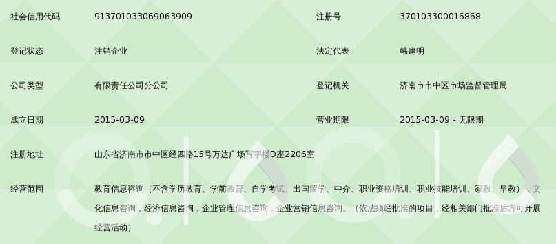 南京哈耶普教育信息咨詢濟(jì)南分公司